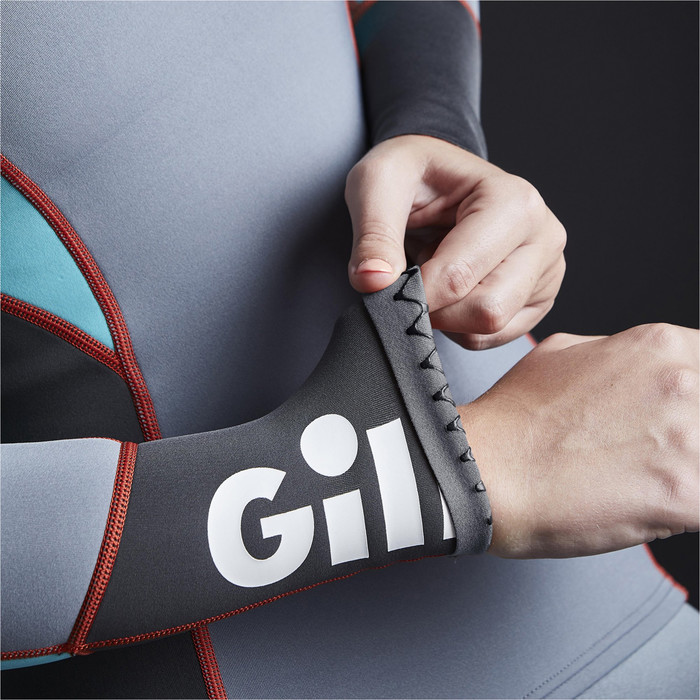 2024 Gill Zenlite 1.5mm Top Neoprene Flatlock 5003w - Grigio Acciaio